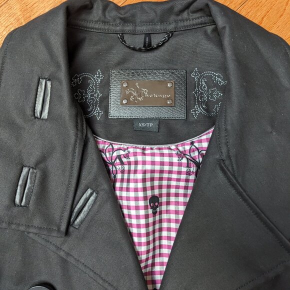 Mackage Size XS - Cotton trench with leather detailing - Picture 2 of 6